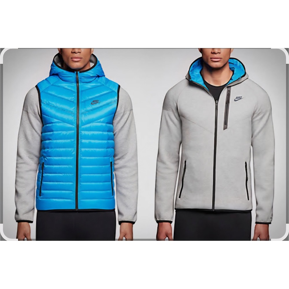 Nike‎ Tech Fleece Aeroloft 800 Windrunner Reversible Jacket Hoodie Large 614665